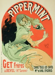 Gengivelse af en reklameplakat for «Pippermint», 1899